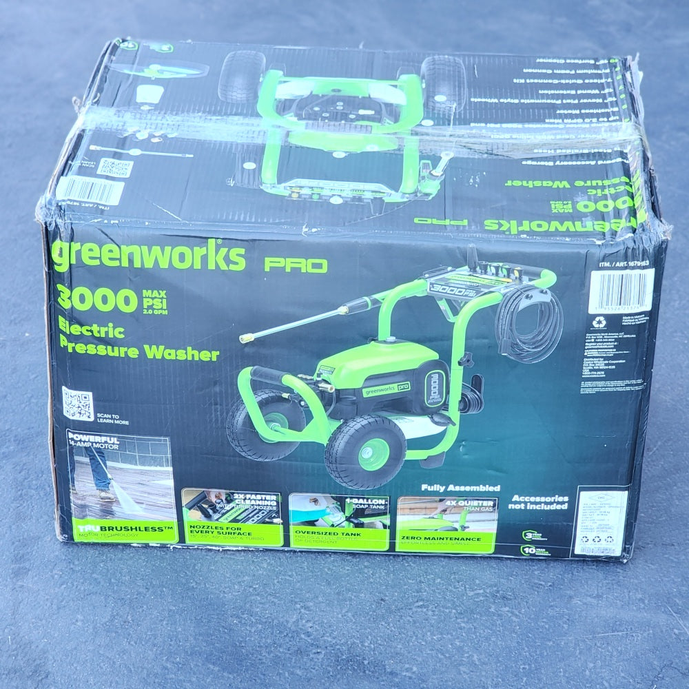 3000 PSI 2.0 GPM Cold Water Electric Pressure Washer 3000 PSI 2.0 GPM Cold Water Electric Pressure Washer